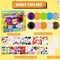 Toddler Crafts, 16 Pack Arts and Crafts for Kids Animal Paper Plate Art Kit for Boys and Girls Ages 3 to 6 DIY Birthday Party Favors for Kids Games for Preschool Classroom Christmas Parties